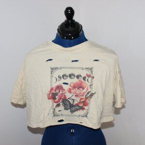 forever 21 graphic tee crop top